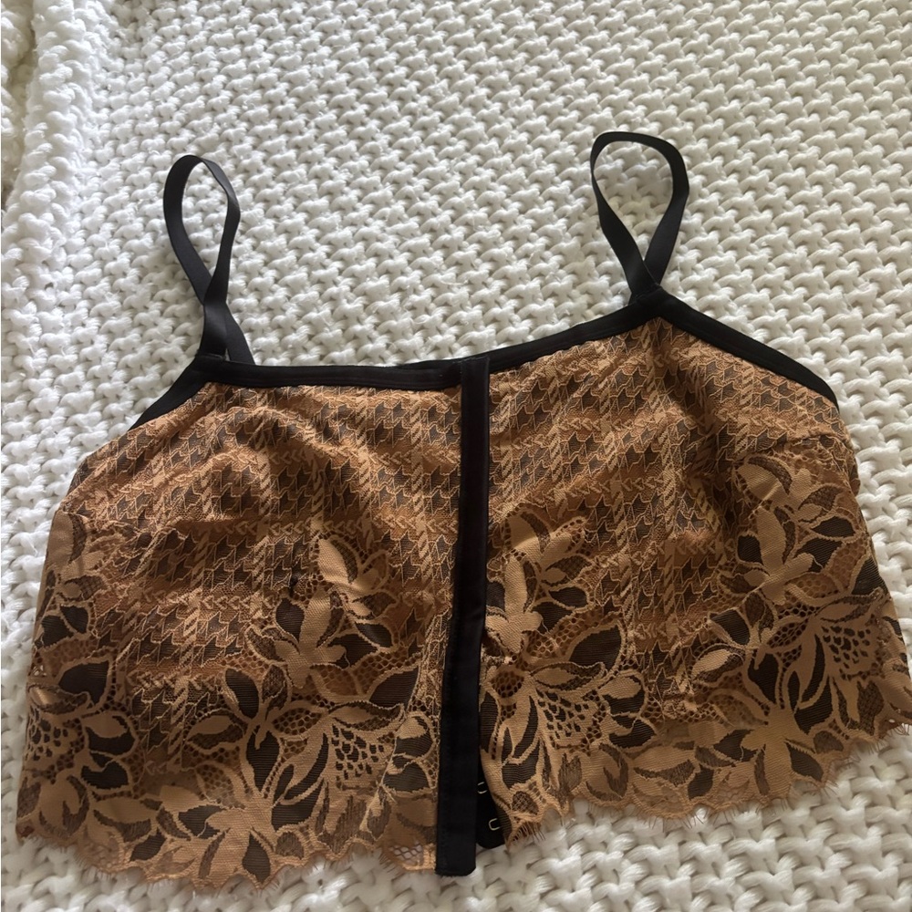Aerie Lace Floral Corset Top